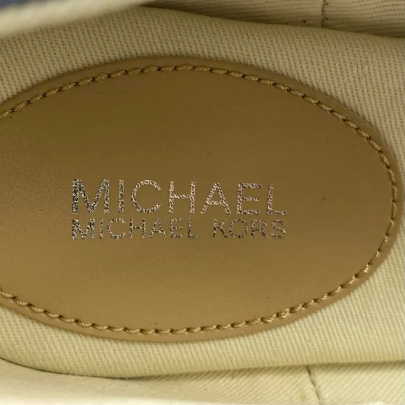 Michael Kors Women's Flats Juliette Blue Leather Ballet Slip On Designer NEW - Picture 7 of 11